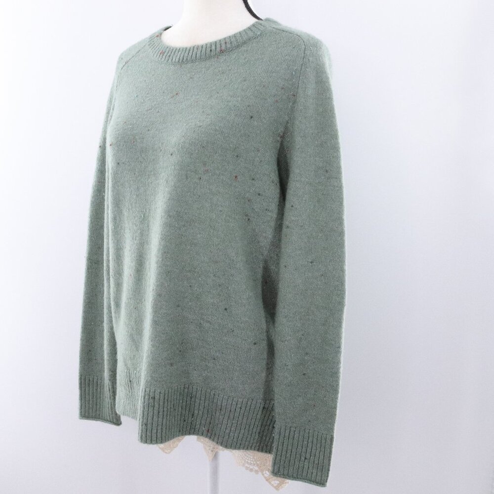 LOFT | Green Long Sleeve Confetti Knit Sweater Medium‎